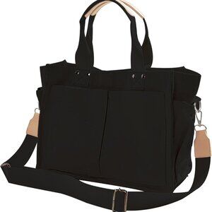 Canvas Tote Bags for Women Large Capacity Multi Pocket Casual Daily Work